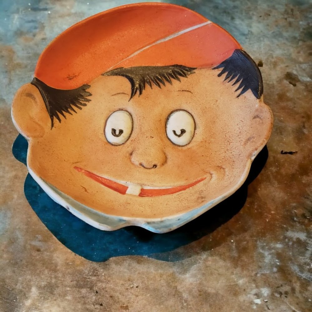 VTG Japanese Porcelain Small Face Saucer 4" X 1/2"